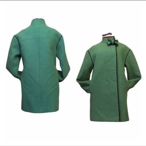 Crewcuts girls green wool coat size 16
